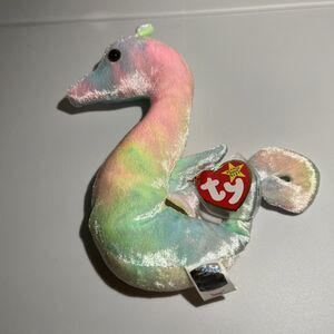 Ty Beanie Babies Neon Seahorse Plush Toy